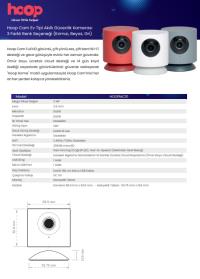 HOOP CAM HOOPMC01R 2.0 MP 3.6 MM MİNİ KAMERA KIRMIZI (1 YIL ÜCRETSİZ BULUT KAYIT)BEBEK BAKICI KAMERASI 2MP - 5